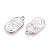304 Stainless Steel Pendants STAS-T065-12P-2