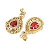 Brass Micro Pave Cubic Zirconia Pendants KK-S526-20G-A-3