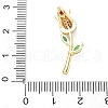 Brass Micro Pave Cubic Zirconia Pendants KK-D357-38G-01-3