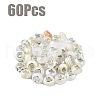 60Pcs Resin European Beads RPDL-YW0001-14E-1
