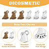 DICOSMETIC 80Pcs 2 Style Tibetan Style Alloy Charms FIND-DC0004-14-4