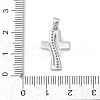 Brass Pave Cubic Zirconia 
Pendants KK-U062-65P-3