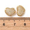 Brass Micro Pave Cubic Zirconia Beads KK-F895-05G-3