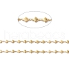 Rack Plating Brass Oval & Shell Link Chains CHC-I040-13G-2