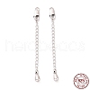 925 Sterling Silver Chain Extenders STER-D036-41AS-3