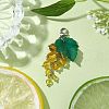 Grape Synthetic Citrine Pendant Decorations HJEW-TA00266-04-2