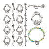   10Pcs 304 Stainless Steel Toggle Clasps STAS-PH0005-79-7