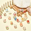 32Pcs 8 Styles Transparent Handmade Lampwork Beads LAMP-CJ0001-79-6