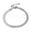 304 Stainless Steel Herringbone Chain Bracelet for Men Women BJEW-Q998-01P-1