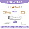 SUPERFINDINGS 20Pcs 2 Colors Eco-Friendly Brass Watch Band Clasps KK-FH0007-67-2