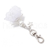 Handmade Glass Imitation Pearl Beaded and Polyester Wedding Dress Pendant Decorations Sets HJEW-MZ00256-5