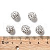 Pave Disco Ball Beads X1-RB-A130-10mm-9-3