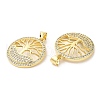 Rack Plating Brass Pendants KK-R146-10G-2