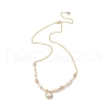 Mother's Day Jewellery Pearl Pendant Necklaces NJEW-P325-02G-4