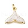 Brass Enamel Pendants KK-S523-21G-2