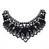 Milk Silk Embroidered Floral Lace Collar DIY-WH0260-07B-2