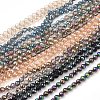 Electroplate Glass Beads Strands EGLA-L018-A-1