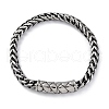 316 Surgical Stainless Steel Wheat Chain Bracelets for Men Women BJEW-Q349-16P-2