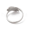 Non-Tarnish 304 Stainless Steel Hand Hug Cuff Ring for Women RJEW-K245-34P-2