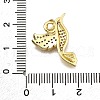 Rack Plating Brass Micro Pave Cubic Zirconia Pendants KK-D343-11G-3