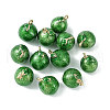 Brass Enamel Charms KK-G462-34LG-3