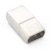 Tarnish Resistant 304 Stainless Steel Magnetic Clasps with Glue-in Ends STAS-B017-09P-1