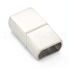 304 Stainless Steel Magnetic Clasps with Glue-in Ends STAS-B017-09P-1