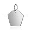 Anti-Tarnish 304 Stainless Steel Stamping Blank Tag Charms STAS-I311-23P-1