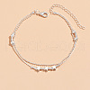 Alloy Star Multi-strand Anklets WG18F6C-17-1