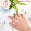 Tarnish Resistant Adjustable 304 Stainless Steel Finger Rings Components STAS-E144-026-10mm-3