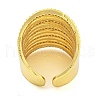 Brass Micro Pave Clear Cubic Zirconia Cuff Finger Rings RJEW-B069-05G-3