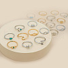 19 Styles Alloy & Resin Cuff Rings/Finger Rings Sets for Women FS-WGA4364-01-4