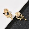 Brass Micro Pave Cubic Zirconia Clip-on Earrings EJEW-K286-11G-3