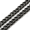 201 Stainless Steel Curb Chain Necklaces NJEW-Q336-10A-EB-2