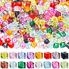 SUNNYCLUE 384Pcs 16 Colors Transparent Acrylic Beads TACR-SC0001-37-1
