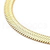 Ion Plating(IP) 304 Stainless Steel Herringbone Chain Necklace for Men Women X-NJEW-E076-04D-G-2