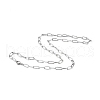 201 Stainless Steel Paperclip Chain Necklace for Men Women NJEW-I122-11C-P-1