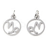 Non-Tarnish 304 Stainless Steel Charms STAS-T036-T513-A10-1