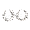 304 Stainless Steel Hoop Earrings for Women STAS-D084-21P-1