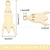 Unicraftale 201 Stainless Steel Laser Cut Pendants STAS-UN0012-95-4