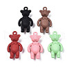 Rack Plating Spray Painted Alloy Pendants PALLOY-N172-001-1