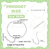 SUNNYCLUE 18Pcs 304 Stainless Steel Flat Cable Chain Bracelets Set for Men Women BJEW-SC0001-22-2