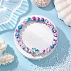 Synthetic Dyed Turquoise Beaded Stretch Bracelets for Women Men BJEW-JB11549-02-1