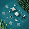 Unicraftale DIY Blank Dome Ring Making Finding Kit DIY-UN0003-98B-2