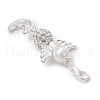 Angel Pave Disco Ball Pendant Decorations HJEW-JM03067-02-5