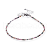 Natural Tourmaline Bead Bracelets BJEW-JB04555-06-5