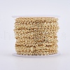 Flat Brass Textured Cable Chains CHC-I030-01G-2