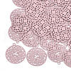 430 Stainless Steel Filigree Pendants STAS-T042-10E-1