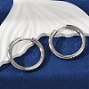 Tarnish Resistant 201 Stainless Steel Huggie Hoop Earrings Findings X-STAS-F149-33P-A-5