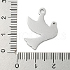 Non-Tarnish 304 Stainless Steel Pendants STAS-B056-20P-01-3